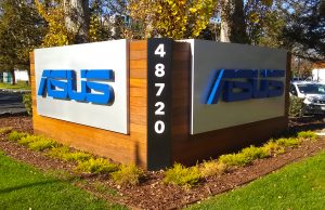 San Jose Outdoor Signs & Exterior Signs ASUS Main Monument Sign 300x194